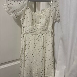 Thirty Thirty White Polka Dot dress